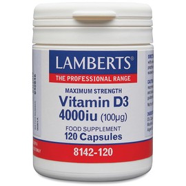 Lamberts Vitamin D3 4000iu (100ug) Maximum Strength 120 Capsules