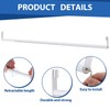 Threehoney Expandable Closet Rod for Wire Shelf Hanging Clothes Adjustable