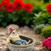 Distinctive Designs Garden Gnome in a Bathtub Novelty Tabletop Bird