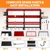 Dollate 4 Layer Power Tool Organizer Wall mount, 180Lbs Load