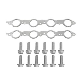 Lizixny LS MLS Exhaust Manifold Header Gasket Pair and Bolts For LS1 4.8L 5.3L 5.7L 6.0L 6.2L 551696 12617944