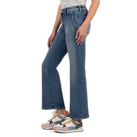 KUT from the Kloth Kelsey MID Rise Ankle Flare Regular Hem Slash Pocket Effectiveness 4