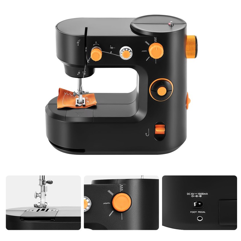 Portable Electric Household Sewing Machine with LED Light Automatic Thread