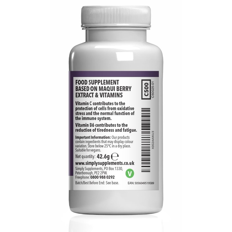 Maqui Berry Supplement 6000mg | with Vitamin C | Supports