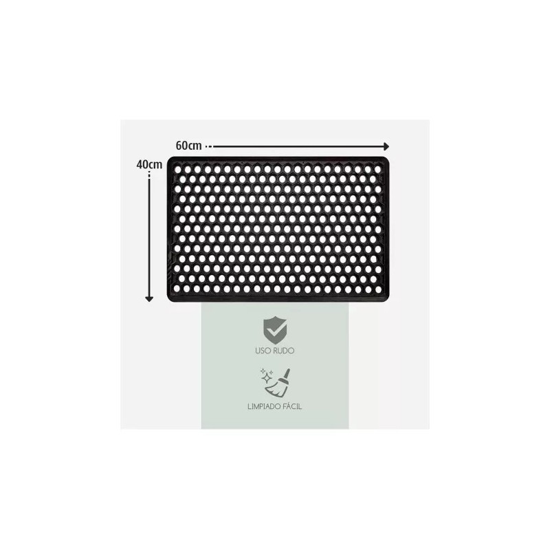 DIB Tapete Antifatiga Y Antiderrapante Negro 40x60 Cm