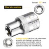 sourcing map E-Torx Socket 3/8" Drive E10 Star Female Socket