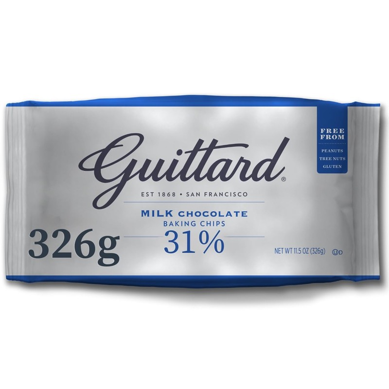 GUITTARD 81638 Real Milk Chocolate Chips - 11.5 oz.