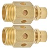Pneumatic Silencer Brass Air Outlet Adjustable Throttle Silencer 1/2 Inch