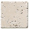 Light, Ivory, White, Chiaro Tumbled Travertine 1 SQFT (4x4 Tile)