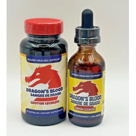 2 Dragon's Blood Scar Healing Reduce Inflammation Pills Croton Lechleri Drops