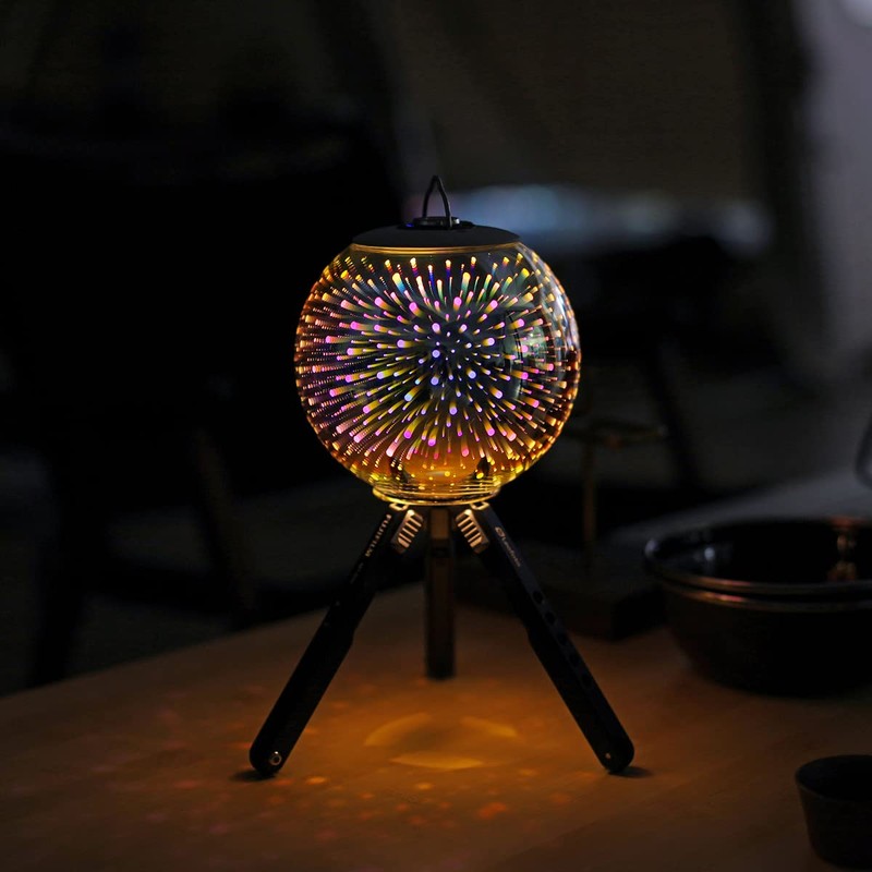 Thous Winds Goal Zero Lantern Shade, Hoya Lampshade, 3D Fireworks,