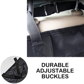 Muslogy for Bronco Sport/Bronco Rear Pet Seat Cover, Waterproof Scratch Proof Nonslip Pet Dog Back Seat Covers Hammock Come with Seat Belt Dog Chain & Lint Brush