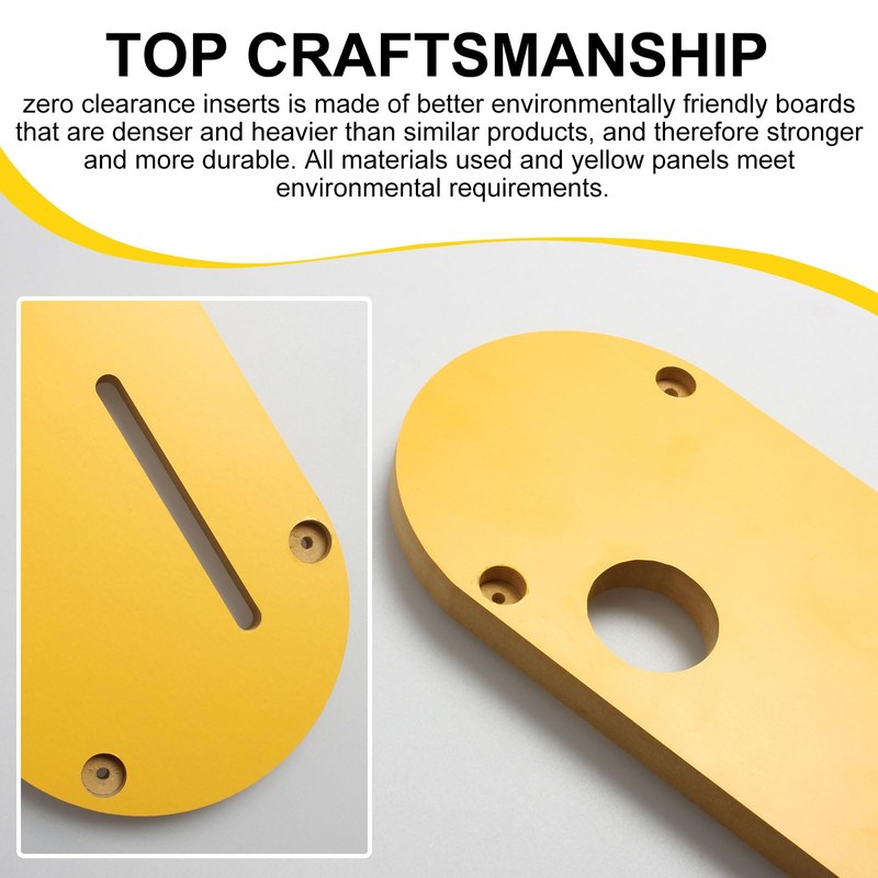 Zero Clearance Table Saw Insert for DeWalt Table Saw with