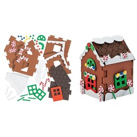 HAPPY DEALS ~ Christmas Gingerbread House Craft Kits 3D | 2 Kits | Individually Packaged
