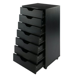 Winsome Wood Halifax Cabinet for Closet/Office Tall/Black