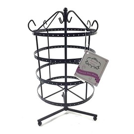 96 Pairs Black Color Rotating Earring Holder / Earring Tree / Earring Oraganizer / Earring Stand / Earring Display