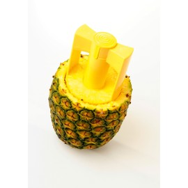 KitchenCraft KCPAPPLE Pineapple Corer and Slicer, Plastic, Yellow, 9 x 20 cm