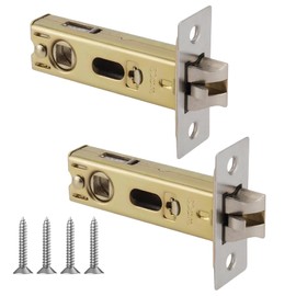 Hsrag 60mm Tubular Mortice Latch, T-60 Anti-Pick Lock Latch, Stainless Steel for Internal Door Latch, Bathroom Door Handles