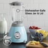 West Bend Blender Retro-Styled 3 Speeds with 48 oz Glass