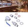 Weldless Kettle Valve Kit 1/2in BSP Ball Valve Quick Connector