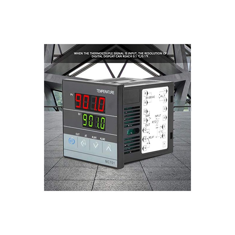 MC701 Type K PT100 Digital PID Temperature Controller Sensor Input