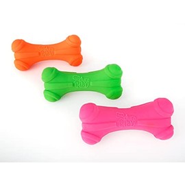 Hartz DuraPlay Bone Squeaky Latex Dog Toy, Large, 3 Pack