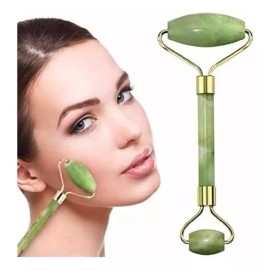 RIVERSOFY Kit 3 Rodillos Jade Piedra Masaje Rejuvenecimiento Facial