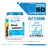 Suplemento en polvo Blu-e Supplements BCAAS sabor mango x 1kg
