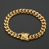 JovJewelry Mens Cuban Link Chain Necklace Bracelet Heavy Duty 18K