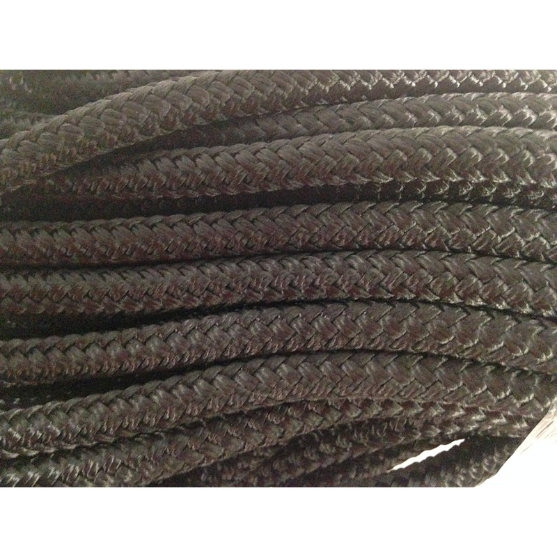 Double Braid Polyester Rope Black 5/16 Inch by 100 Feet
