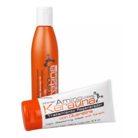 Loquay Kit Shampoo Y Tratamiento Acondicionador De Queratina Loquay