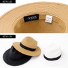 VISHA18-01 Men's Unisex Long Brim Hat, Medium Folding Hat, Straw