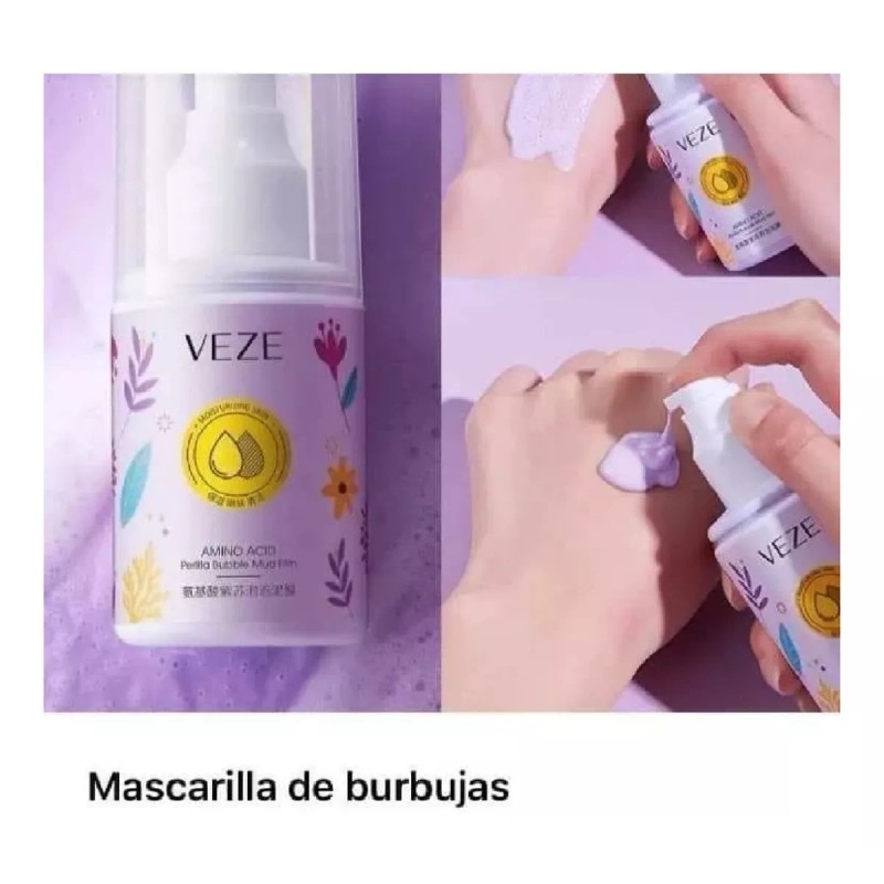 Veze Mascarila Facial Efervescente De Aminoacidos Hidratante