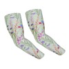 ANSGSD Green Flower Gardening Sleeves With Thumb Hole For Women