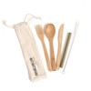 6 piezas Set de Cubiertos de Bambú - Utencilios para