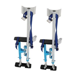 Timunr Drywall Stilts 18-30 Inch Drywall Stilt Aluminum Alloy Adjustable Stilts Light Blue Stilts