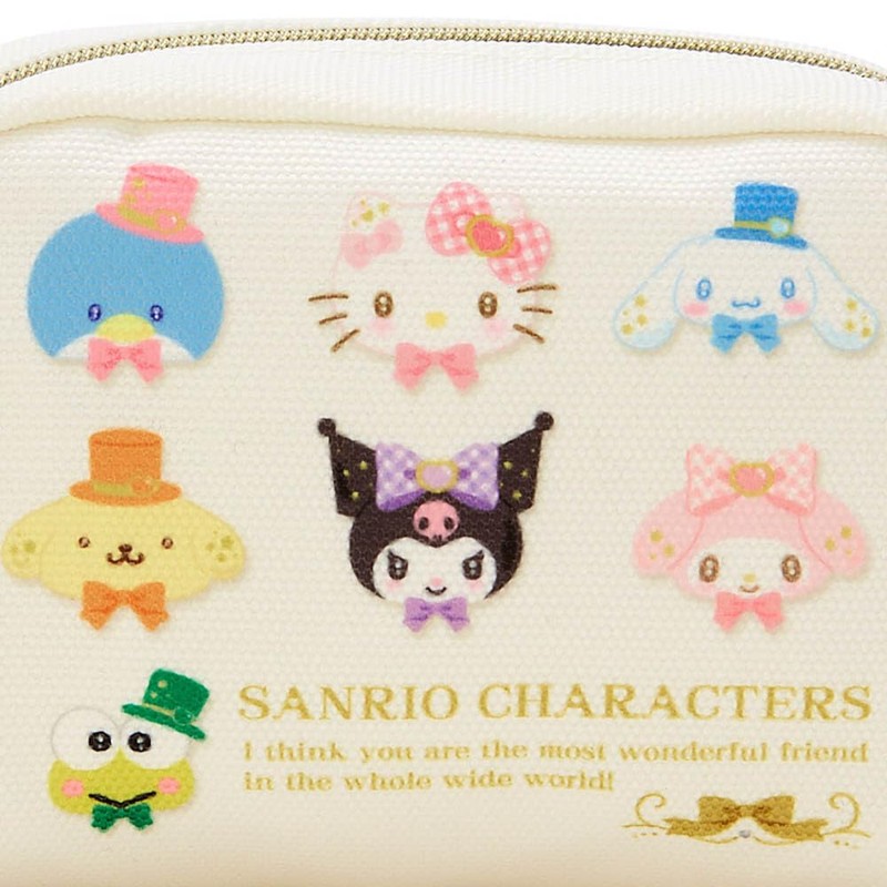 Sanrio 664618 Sanrio Characters Pouch (Let's Love More), Approx. Width