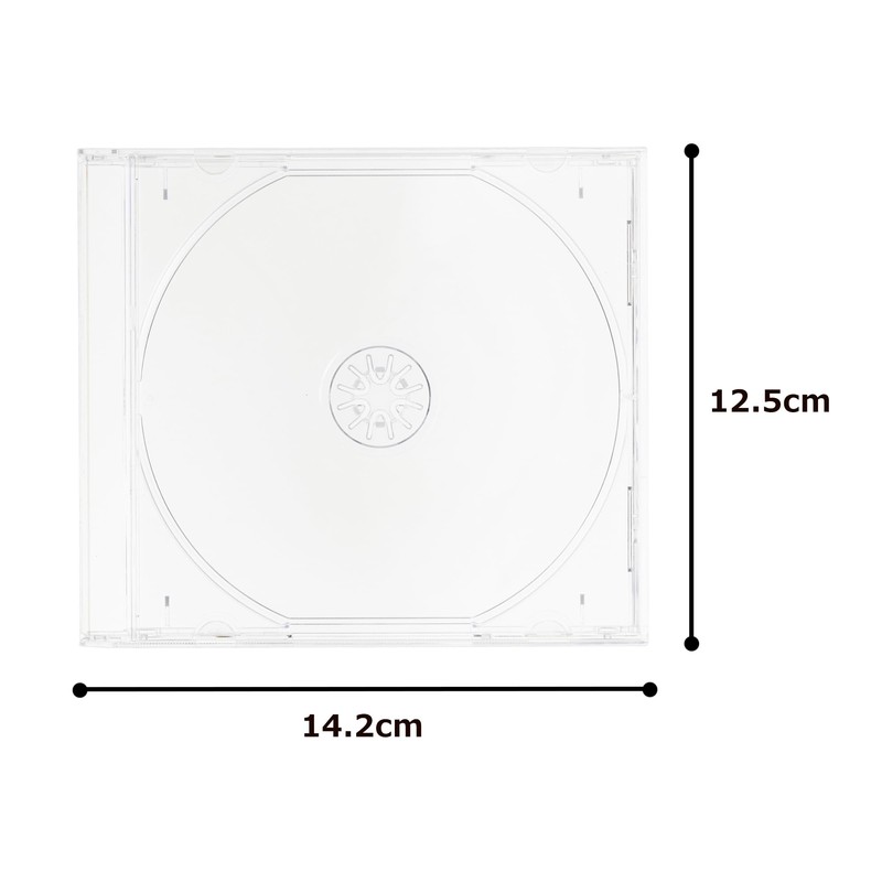 0.4 inch (10 mm) Thick CD Jewel Case, Stores 1,