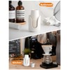 ABRUTY Bathroom Cup Dispenser, 3oz-4oz Ceramic Paper Cup Holder, Small