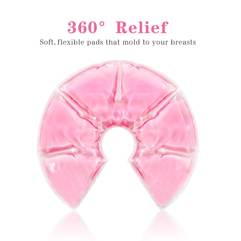 Breast Therapy Ice Packs Hot Cold 2 Pack Gel Pads