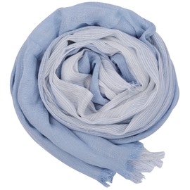 LUVUAHEAD Natural Cotton, Great for Overlaying, Large Size, UV Protection & Cooling Protection, Spring/Summer, Wedding, Birthday, Mother's Day, Gift, blue (light)