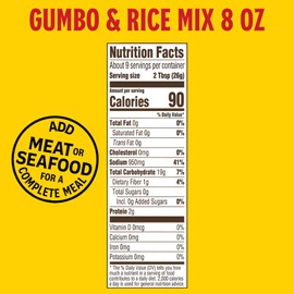 Louisiana Fish Fry Products Gumbo w/Rice Mix, 8 oz box (Pack of 12)