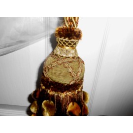 Beacon Hill single Tassel Tieback olive gold brown for Curtains new ONE (4 avl)