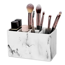 zccz Toothbrush and Toothpaste Holder - Multifunctional Countertop Electric Toothbrush Holder with 6 Slots - Toothpaste Razor Makeup Brushes Holder Organizer Stand for Bathroom Shower Vanity