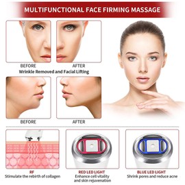 Facial HIFU Massager Beauty Portable Facial Rejuvenation Antiaging  Wrinkles Beauty Machine Sonic Vibration Skin Lifting Tightening For Eye Facial Lifting