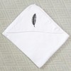 Azeeda 'Feather' Baby Hooded Towel (HT00035083)