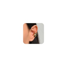 Ear Cuffs Non Piercing Cubic Zirconia Ear Cuff Earrings for Women Trendy Gold Clip on Earrings for Women Gifts Trendy Stuff Hypoallergenic Cartilage Earrings Jewelry