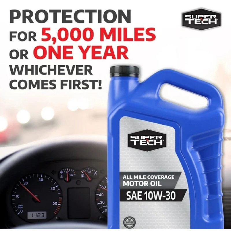 Supertech Super Tech All Mileage Synthetic Blend Motor Oil SAE