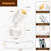 2 Pack LED Spot Lights Indoor, 5W Uplighting with Remote