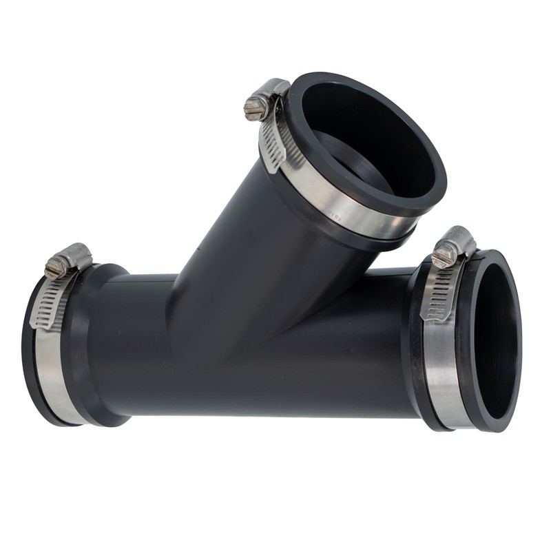 Fernco 2 in. Hub Flexible PVC Wye DWV Pipe Fitting